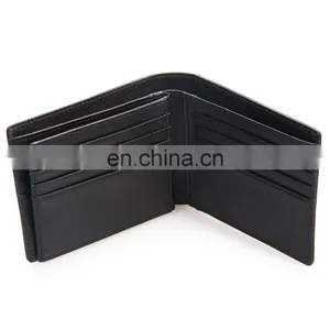 Fashion Handmade Black Slim Mens Wallet Genuine Leather thumbnail-4