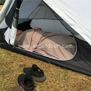 White Color One Man Field Tents Ultralight Double Layer Backpacking 1 Man Tent thumbnail-3