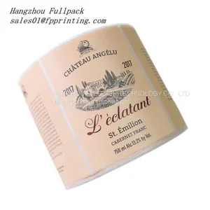 Custom Foil Stamping Red Wine Bottle Label thumbnail-3