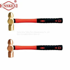 Non Sparking Hammer Ball Pein Fiber Handle Al-cu 450g Safety Manual Tools thumbnail-1