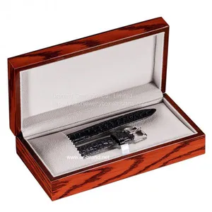 High-grade Alligator Strap Box Light Paint Strap Packaging Display Box Wooden Box Custom thumbnail-1