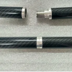 Does Carbon Fiber Tubes Can be Make Screw Threads Directly-- Carbon Tubing With Anodized Aluminum Combine thumbnail-1