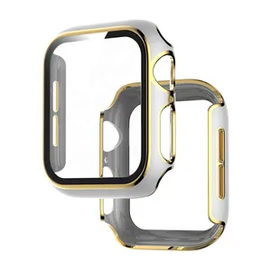 Watch Case Tempered Glass For Apple Watch 5 3 4 Band for IWatch 5 4 3 42mm 38mm Protector Case Cover Bumper for Apple Watch thumbnail-1