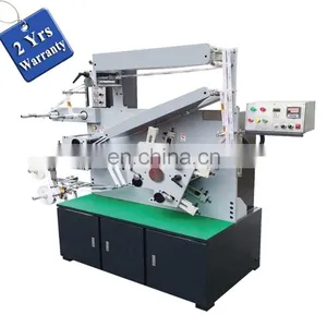UGS42S Double Side Coated Nylon Taffeta Label Flexo Printer, Barcode Woven Satin Ribbon Flexographic Printing Machine thumbnail-1