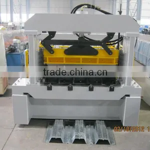 0.8mm -1.2mm Trapezoidal Profile Metal Floor Deck Roll Forming Machine thumbnail-1