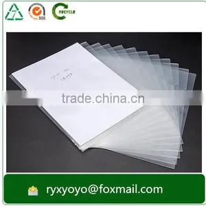 Factory Wholesale a4 Transparent Hard Plastic pp L Shape Clear File Folder thumbnail-3