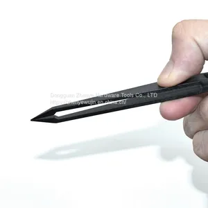 Anti Static Tool Black Carbon Fiber Plastic Tweezers 933 Clip Pointed Flat Elbow Round Head Width Maintenance Special 93302 thumbnail-4