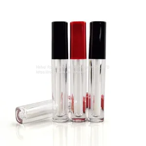 Wholesale Eyeliner Mascara Empty Round Lipstick Container Glass 5ml Cosmetic Lip Gloss Tubes thumbnail-3