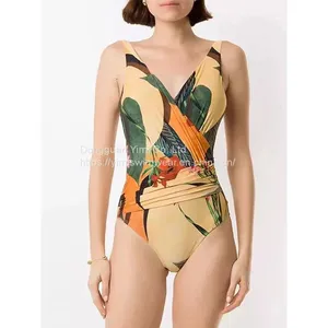 1 Pieces Ladies Women Sexy Swimsuit With Skirt Cover-up thumbnail-2