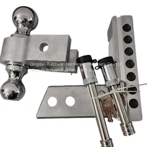 Off-road Hardware Factory Direct Export Quality Aluminum Alloy 2.5 Inch Trailer Arm Porous High Strength Double Ball Trailer Arm thumbnail-1