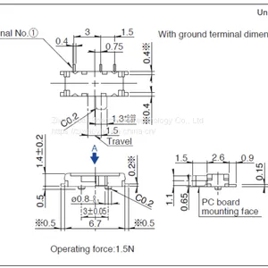ALPS Toggle Switch SSSSSS811101 Side 7 Pin 2nd Gear Power Supply Device Audio Sliding Switch thumbnail-3