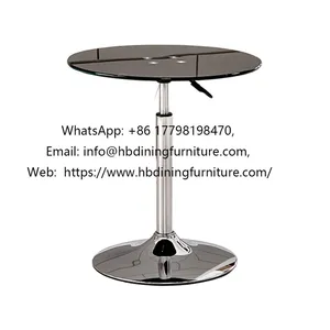 Round Glass Dining Table thumbnail-1