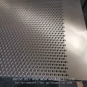 Galvanized Hexagonal Aluminum Perforated Metal Mesh,Stainless Steel Perforated and Hot Zin Perforated Plate thumbnail-2