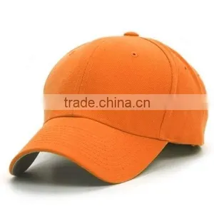Classic Design Baseball Caps/Orange Color Cricket Cap/solid Color Cricket Cap/6 Panel Cricket Cap thumbnail-1