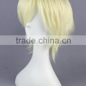 High Quality 35cm Short Straight Synthetic Anime Wig Cosplay Hair Wig Party Wig thumbnail-4