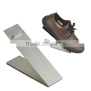 Fashion Shoe Store Display Rack Metal Shoe Stand Matt Silver Sandal Display Rack RST003 thumbnail-1