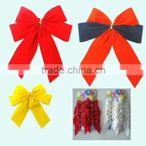 2016 Decorate Gift Box With Butterfly Bow, 5" Width Velvet Ribbon Bow Tie With Double Wing thumbnail-1