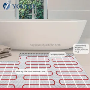 Modern Design HDPE+PP Electric Underfloor Heating Mat Waterproof Floor Warming Mat for Bathroom Electric Heating System thumbnail-1
