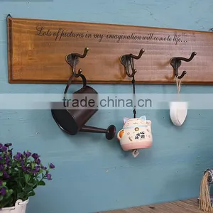 2016 New Clothes Hangers Coat Hooks Rack Wood Wall Hook for Hanging thumbnail-3