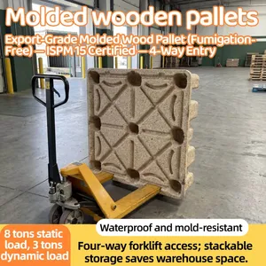 Food and Pharmaceutical Grade Molded Wood Pallets — Nail-Free, Splinter-Free, Safe, and Eco-Friendly thumbnail-1