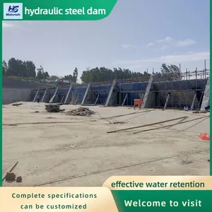 Hydraulic Flap Gate, Curved Steel Hydraulic Dam, Easy to Operate and Long-lasting thumbnail-2