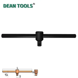 Sliding T Handle 400mm Length, 45# Steel,3/4