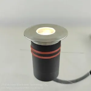 3w 24v Dimmable Ground Lamp With Stainless Steel Surface and Black Lamp Body, Produced by Zhuhai Feipu thumbnail-2