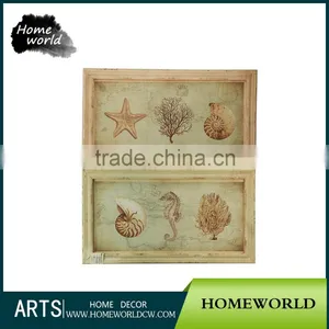 Conch Sea Horse Animal Wall Hanging Decoration Style Oil Painting thumbnail-3