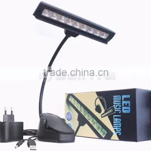 63LM 9 LED Clip On Black Flexible Gooseneck Orchestra Music Stand Lamp thumbnail-5
