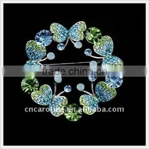 2012 New Design Vintage Diamond Butterfly Brooch thumbnail-1