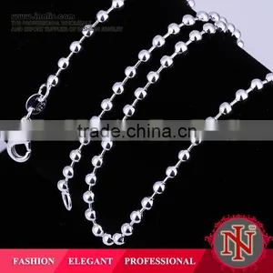 Hot Sale Magnetic 925 Sterling Silver Ball Chain LKNSPCC006 thumbnail-1