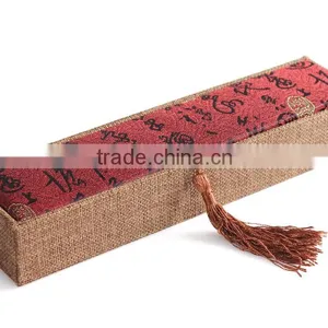C112-4 ANPHY Chinese Style Long Rectangle Necklace(Jewelry)Box With Tassel 250mm*65mm*40mm thumbnail-2