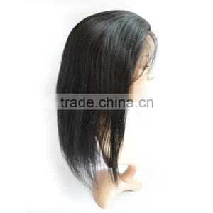 High Quality Brazilian Human Hair Front Lace Wig, Black Women Remy Straight Front Lace Wig thumbnail-5