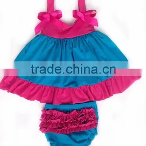 Beauty Girls Ruffle Swing Top Set Newborn Baby Swing Top Set With Bloomer thumbnail-1