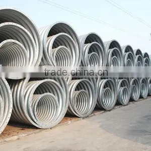 Manufacturing Half Circle Galvanized Corrugated Steel Pipe for Building Materials thumbnail-1