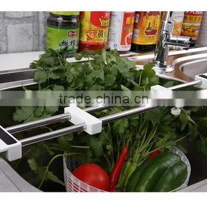 S/S+ABS 33.8*6*2.8 Hot Stainless Steel Kitchen Drying Rack thumbnail-3
