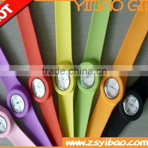 Good Quality Fashional Eco-friendly Kids Silicone Slap Band Watch thumbnail-2