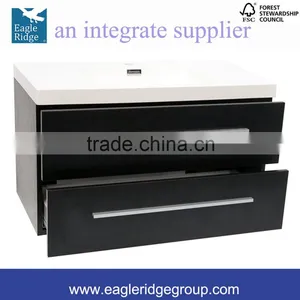 Double Drawers Vanity, Wall Hung Vanity, Clearance Bathroom Vanity K900B thumbnail-1