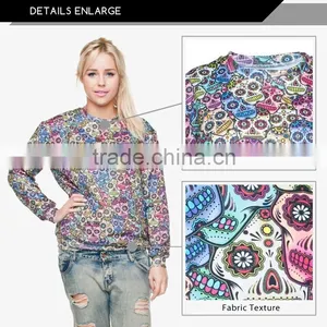 Fashion Mexican Scull High Quality 3d Digital Print Fullprint Crewneck Sweatshirt Spring Autumn Unisex Custom Oversized Pullover thumbnail-4