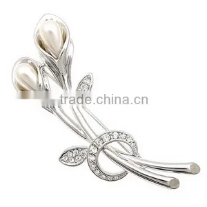 Clarimond Tulip Gold &silver Brooch Fashion Costume Brooch for Birthday Party thumbnail-1