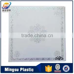 400mm Liminated PVC Wall Panel for Interior Decoration,PVC Ceiling Panel Wood Design & PVC Ceiling Panel in China thumbnail-4