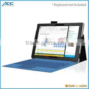 Surface Pro 3 Case, Leather Case Cover for Microsoft Surface Pro 3 With Handhold thumbnail-2