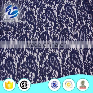 Great Design With Competitive Price Knitting Polished Heavy Cotton Nylon Lace Fabric for Evening Long Dresses thumbnail-1