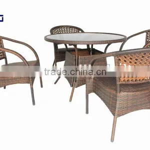 Granco KAL107 Outdoor Wicker Round Furnituretable Set thumbnail-1