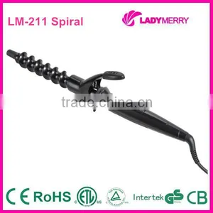Professional Digital Spiral Hair Curling Iron Rod thumbnail-1
