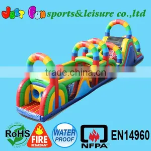 68ft Long Inflatable Obstacle Course, Outdoor Obstacle Course Equipment thumbnail-1