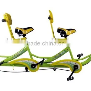 24 Inch Tandem Bike / Single Speed Tandem Bicycle / Three Seat Bike thumbnail-1
