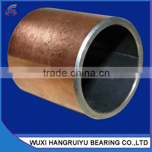 Hydraulic Bushing Sliding Bearing 40 * 44 * 40 mm Metric Sizes Bore With Steel Backing Alloy Bronze Based thumbnail-3