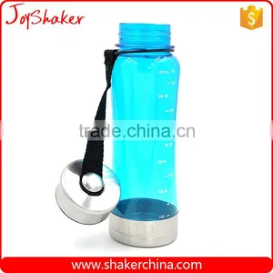 Blue Color BPA Free 650ML Plastic Water Bottle With Metal Lid thumbnail-2