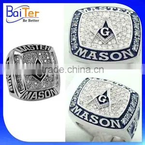 Quality Customized Master Mason Masonic Championship Ring, Masonic Knights Templar Ring, Men's Masonic Championship Ring thumbnail-1